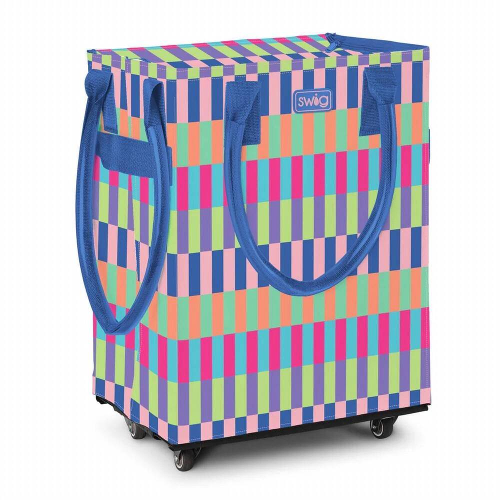 NEW SWIG women's mega tote bag in brite stripe